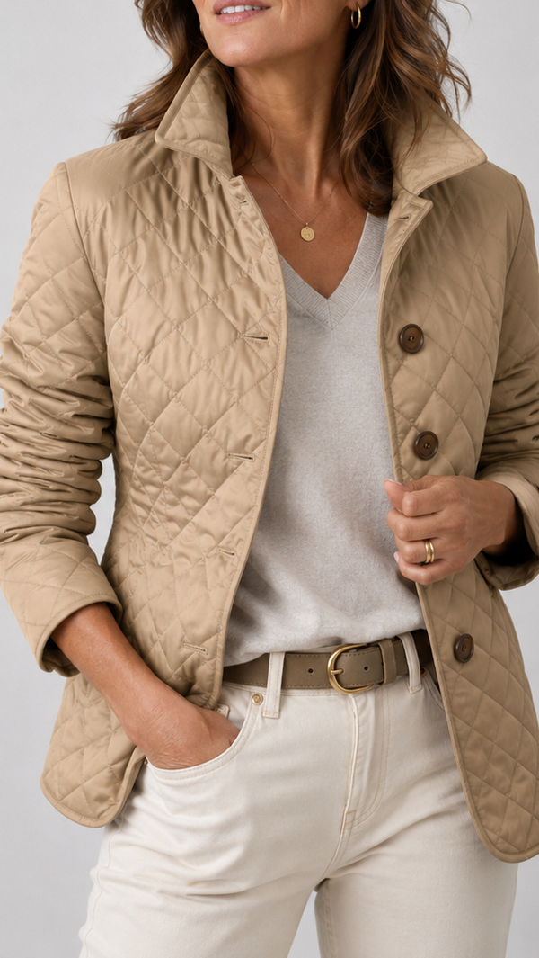 Marina | Chaqueta Acolchada Ligera con Cuello Alzado