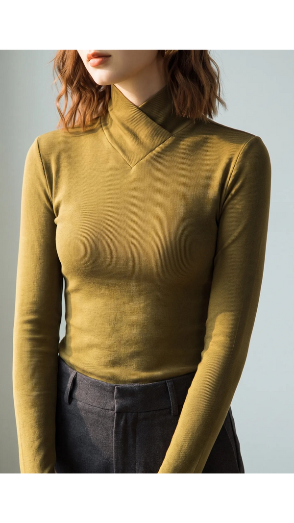 Teresa | Jersey de cuello asimétrico
