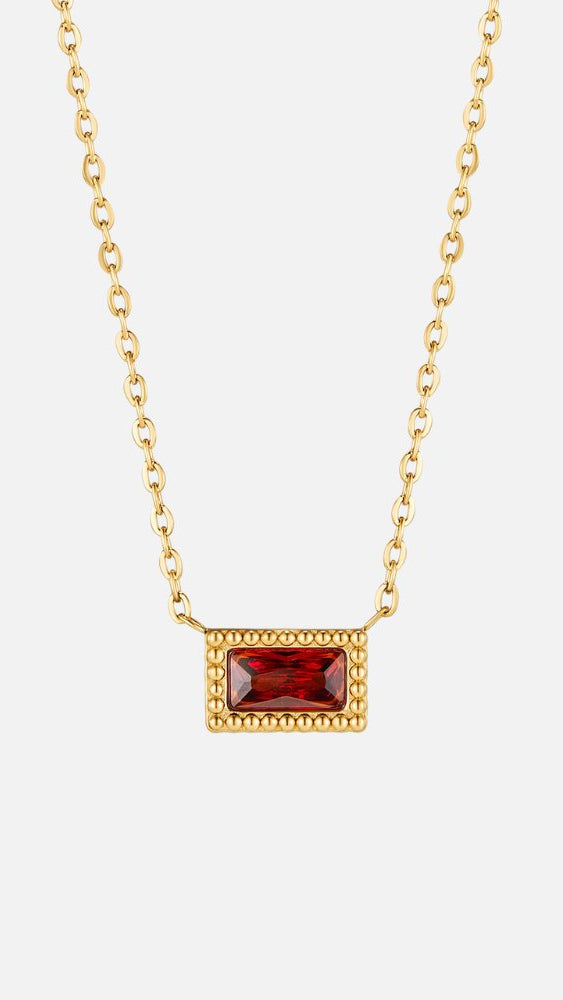 Cristina | Collar con piedra natal