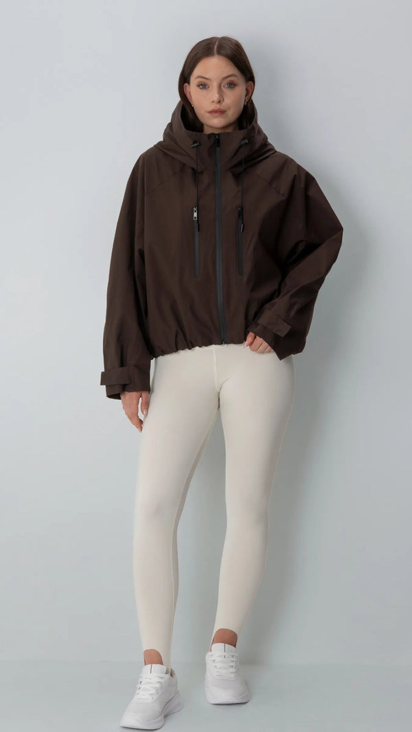 Inés | Chaqueta impermeable corta y holgada
