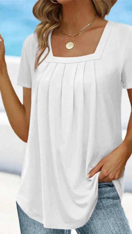 Julia | Blusa de escote cuadrado