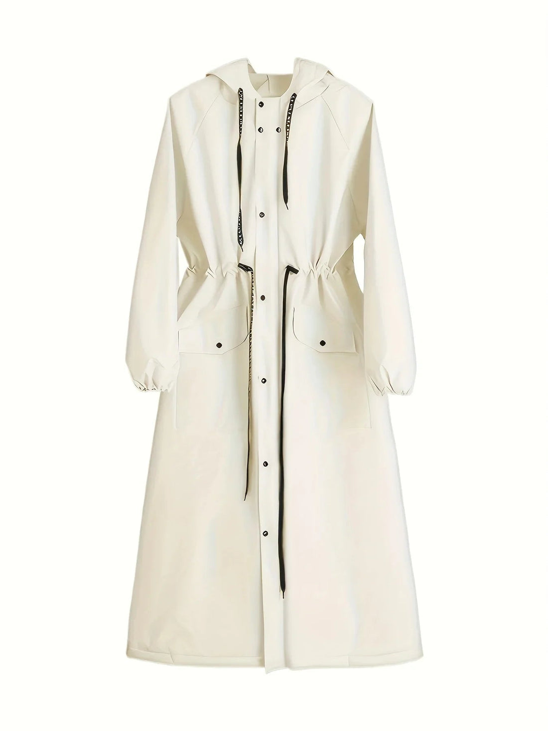 Fátima | Impermeable largo con capucha