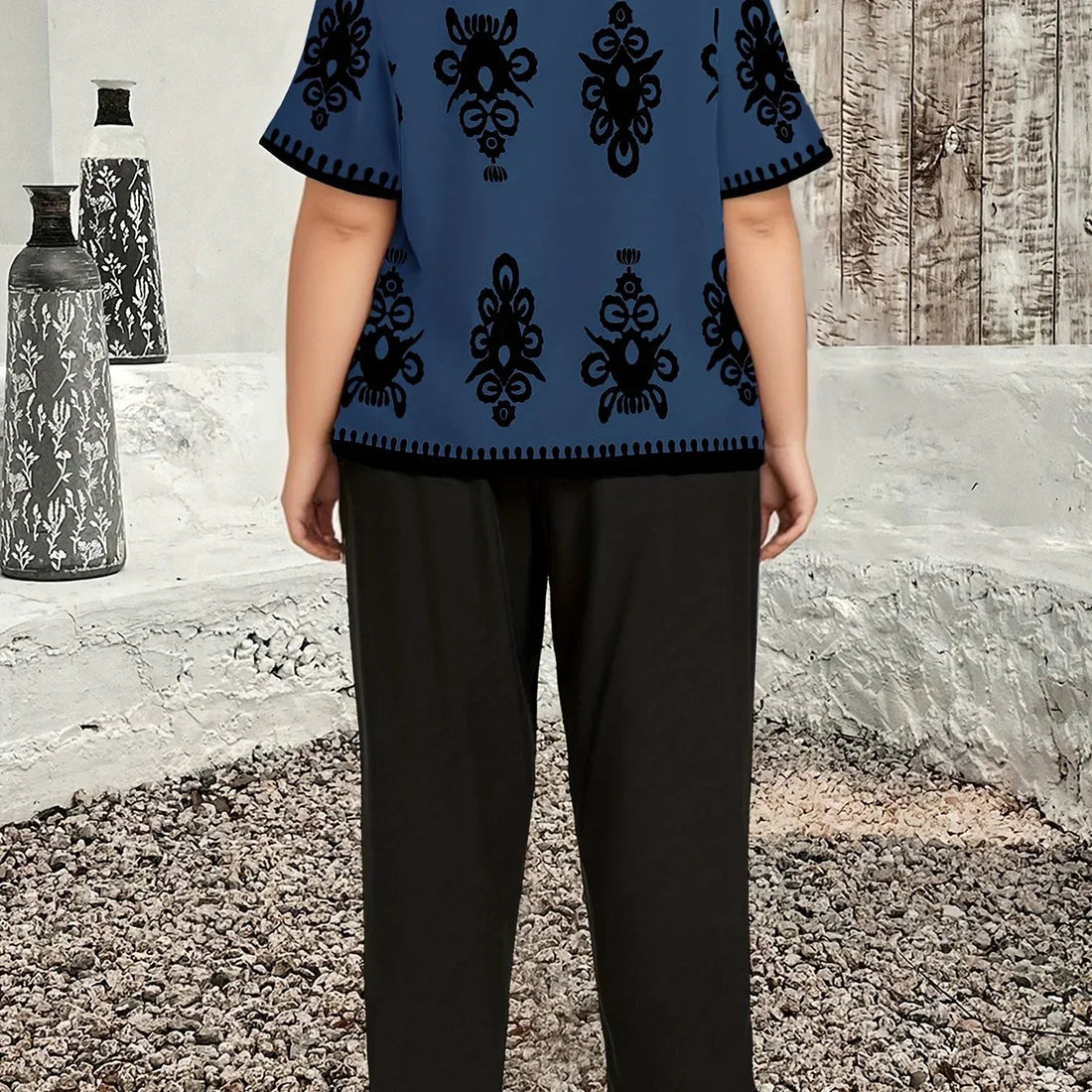Nuria | Conjunto estampado tallas grandes