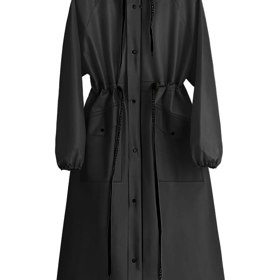 Fátima | Impermeable largo con capucha