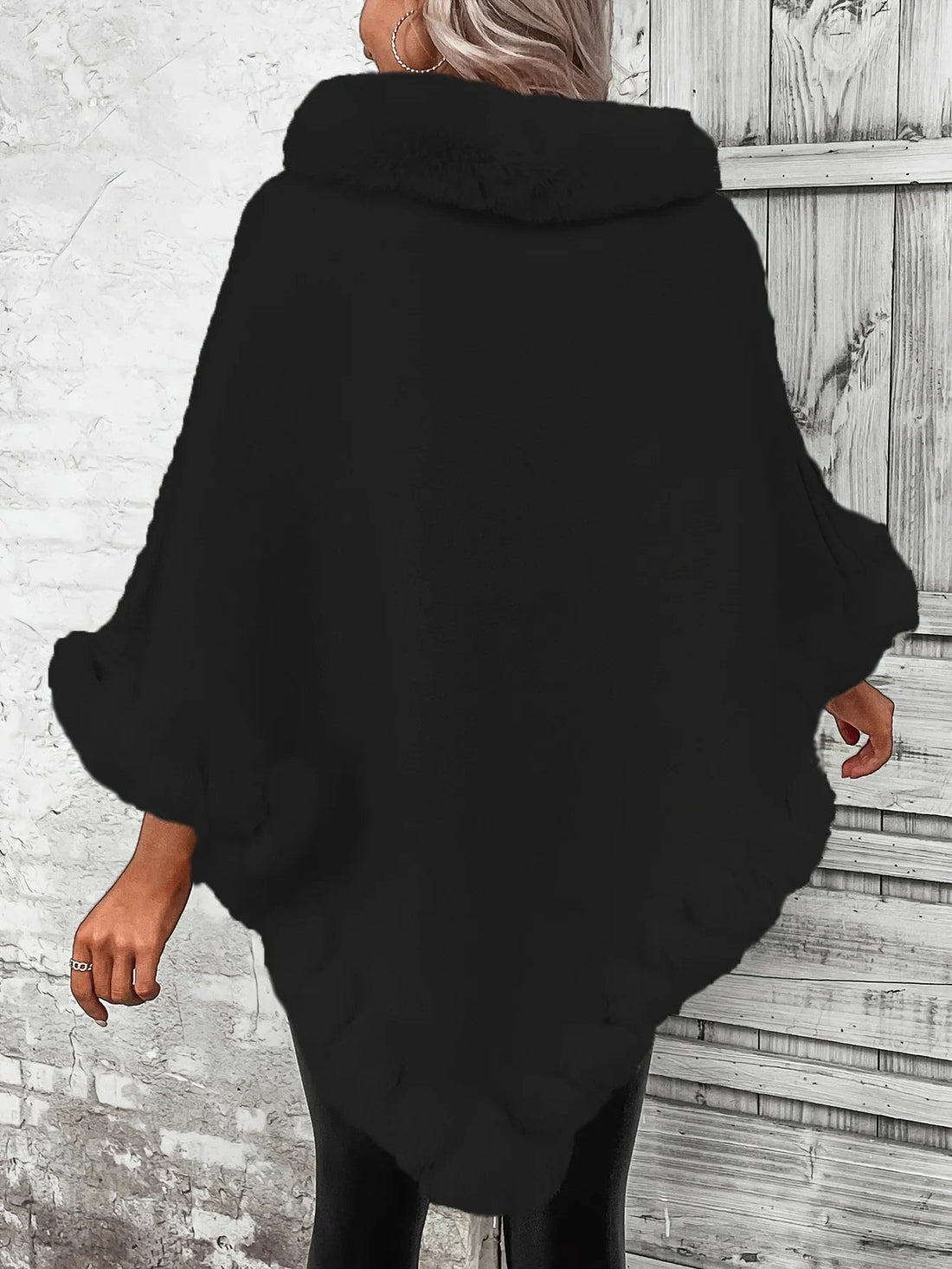 Jimena | Poncho de punto texturizado