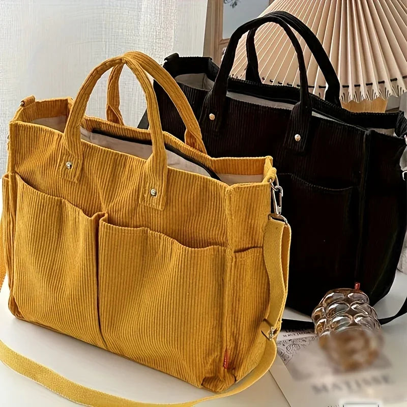 María | Bolso de pana multibolsillos