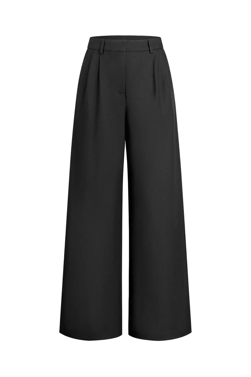 Pantalones de pierna ancha lisos