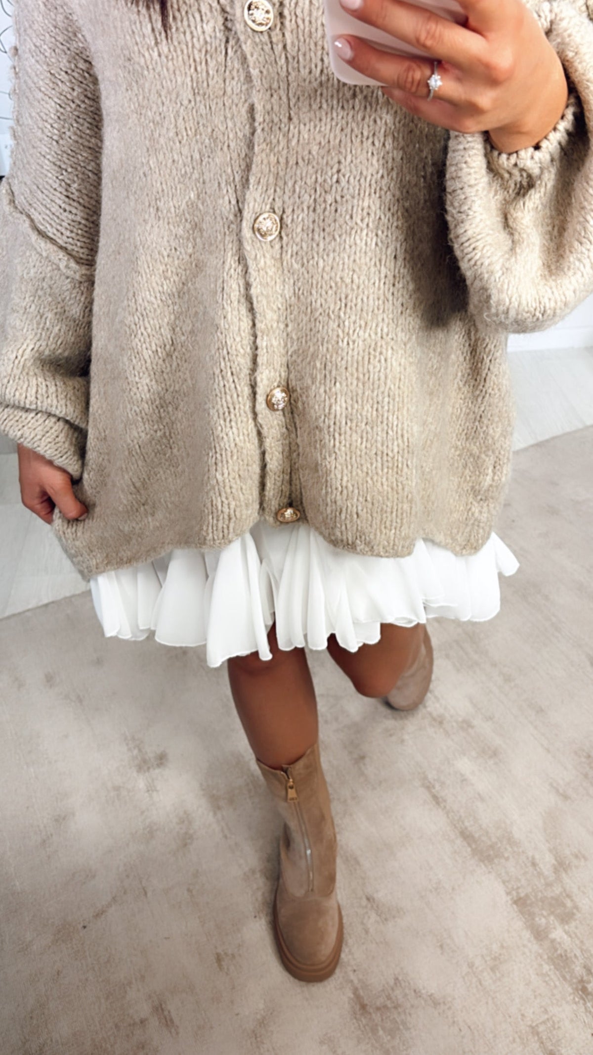 Blanca | Falda blanca con volantes