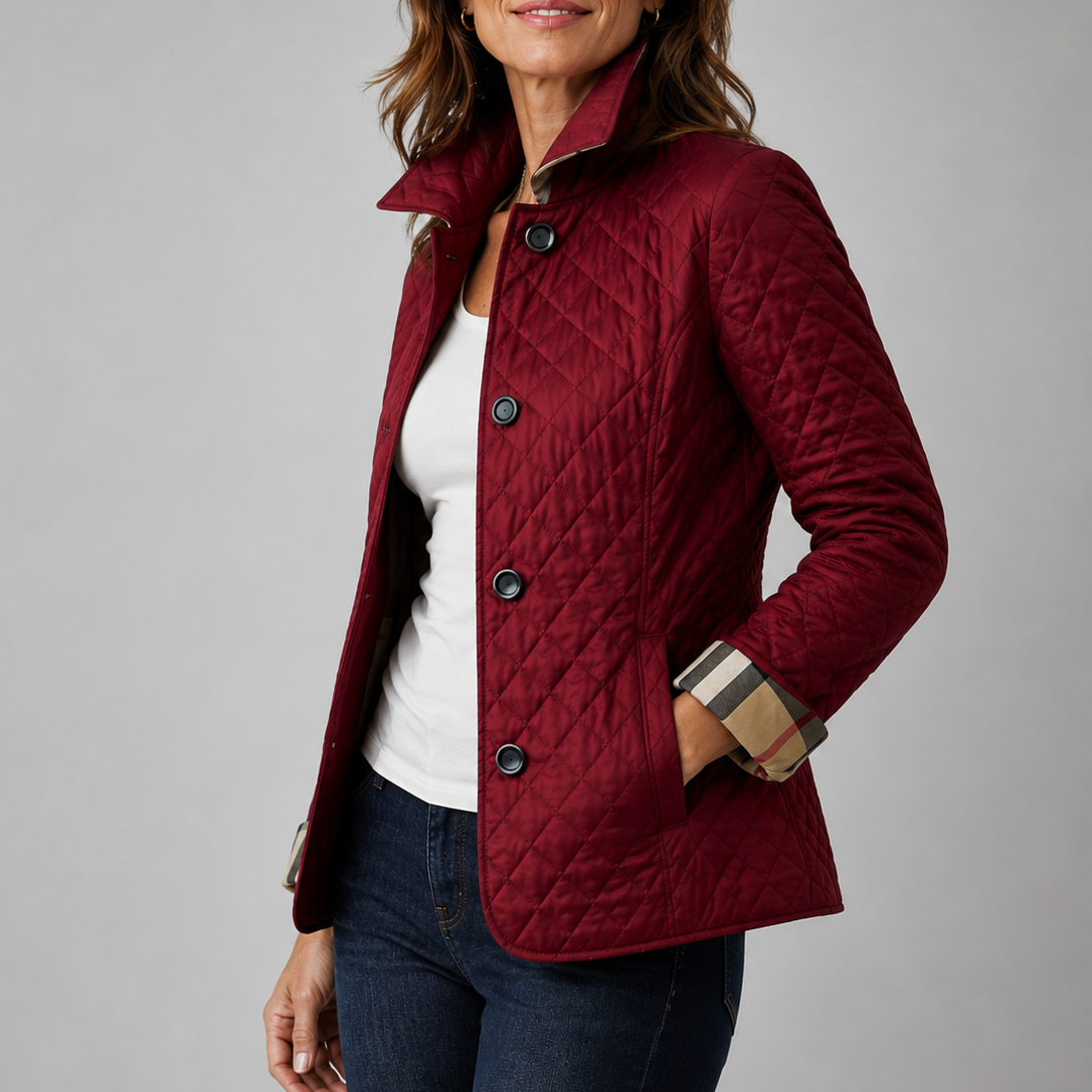 Marina | Chaqueta Acolchada Ligera con Cuello Alzado