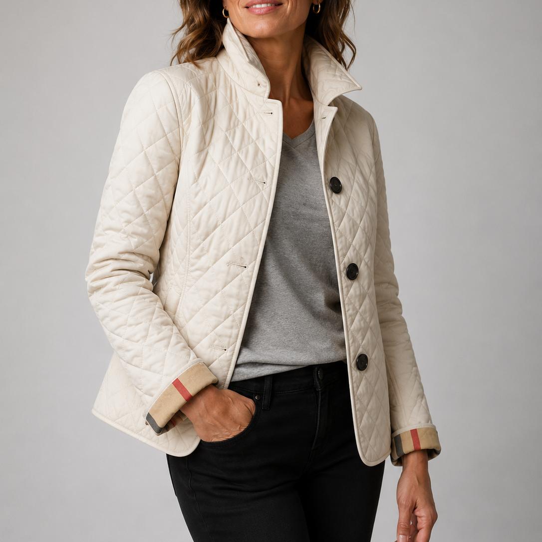 Marina | Chaqueta Acolchada Ligera con Cuello Alzado
