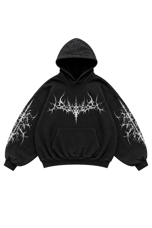 Sudadera Oversized Gráfico Punk