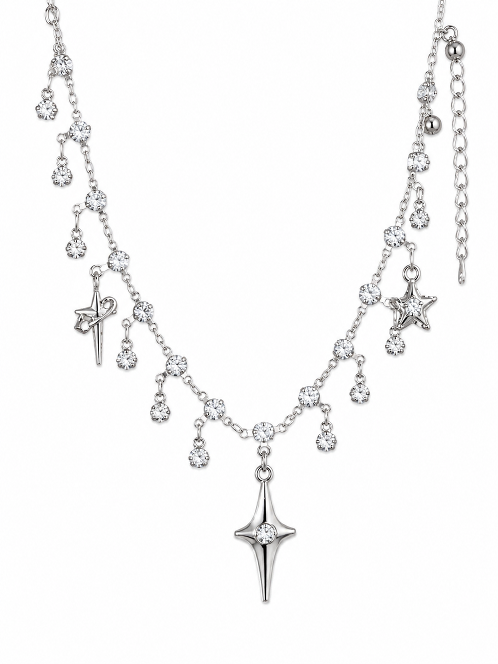 Collar Clavícula con Colgante Cruz