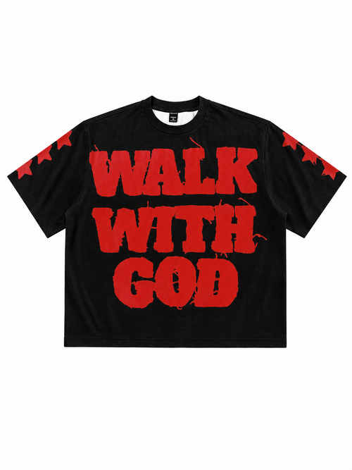 Camiseta Street Casual con Letras