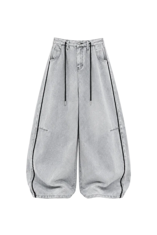 Pantalones con Rayas Color Block