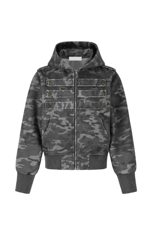 Sudadera GHOST CAMO con Cremallera Estrellas Napoleón