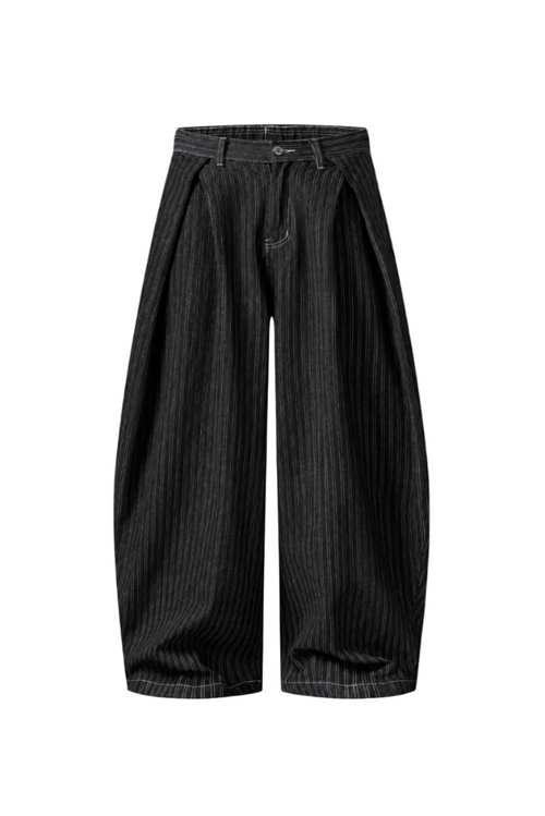 Vaqueros Baggy de Rayas Finas