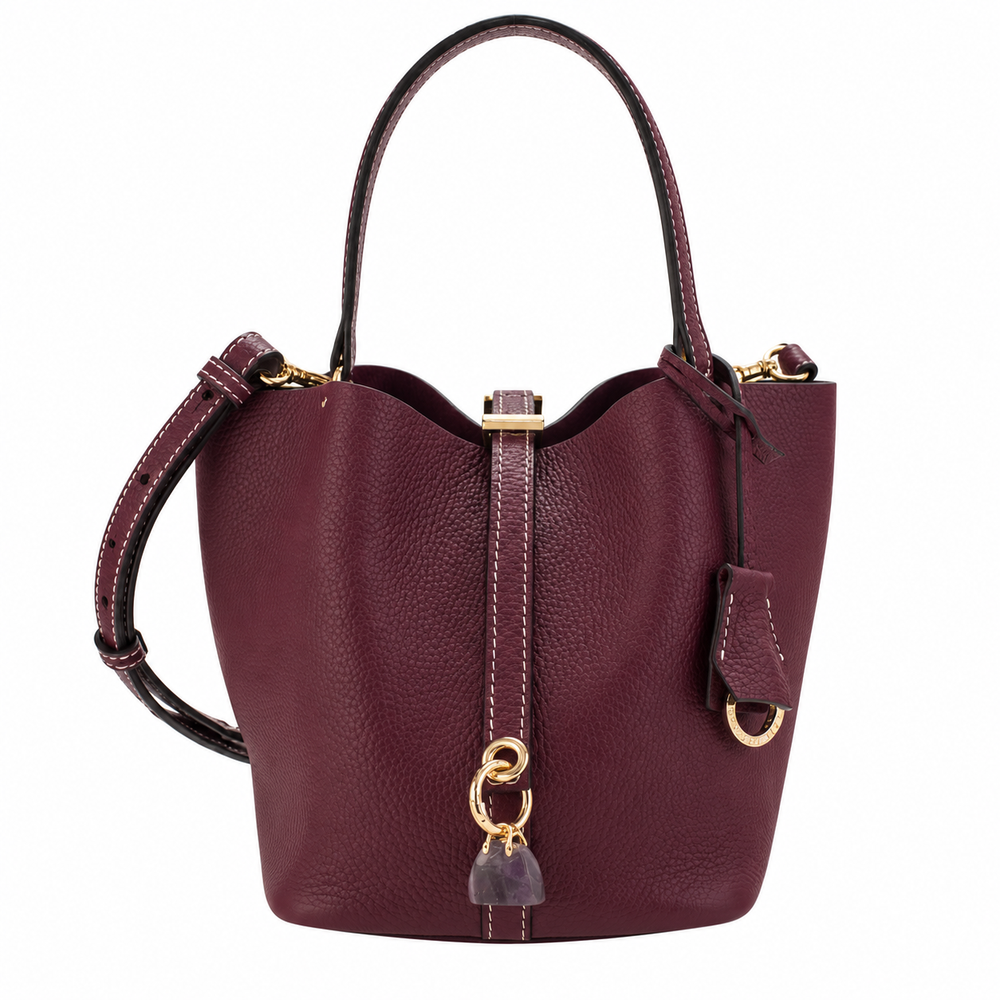 Bolso de mano Pregato Torino Burdeos