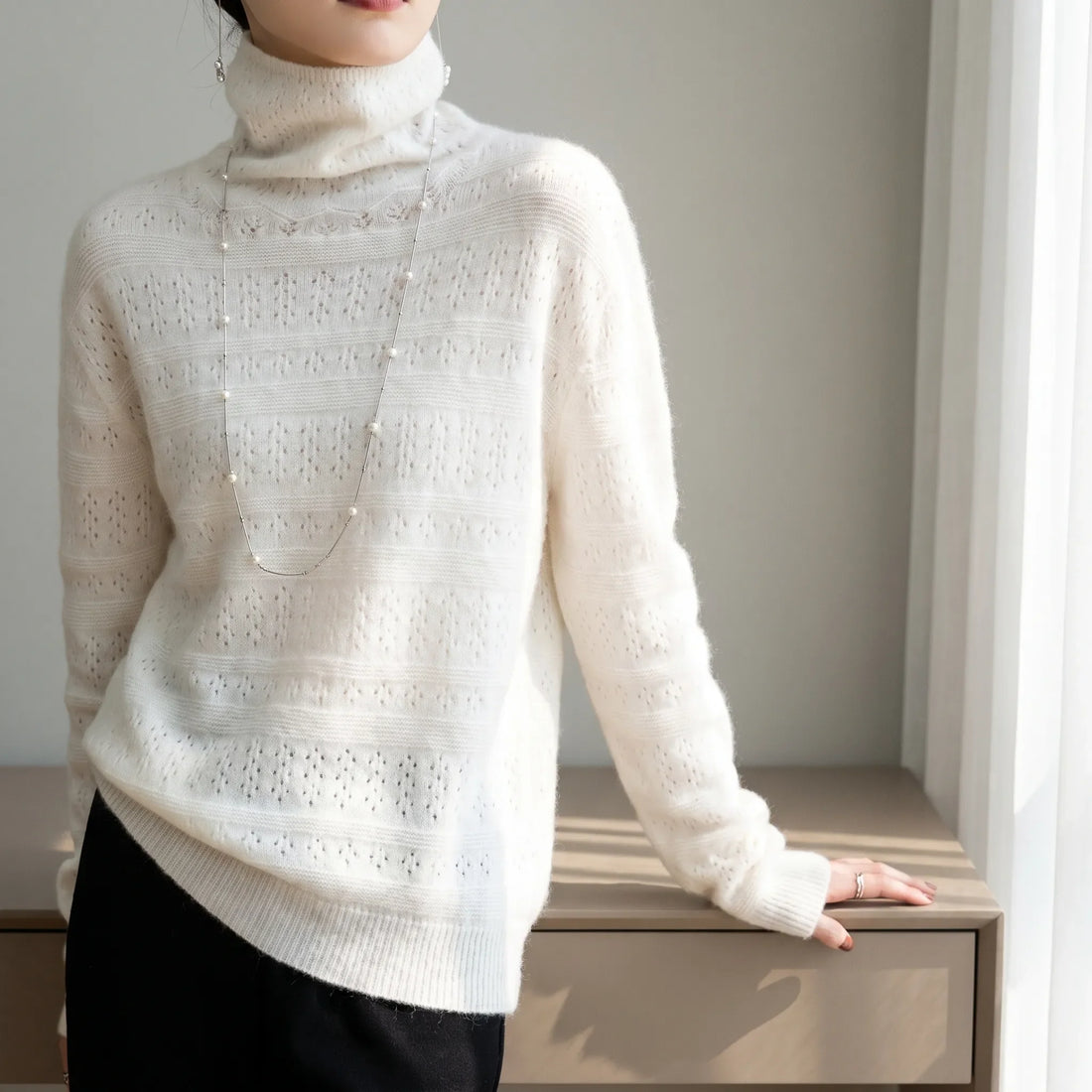 Elena | Jersey de cuello vuelto