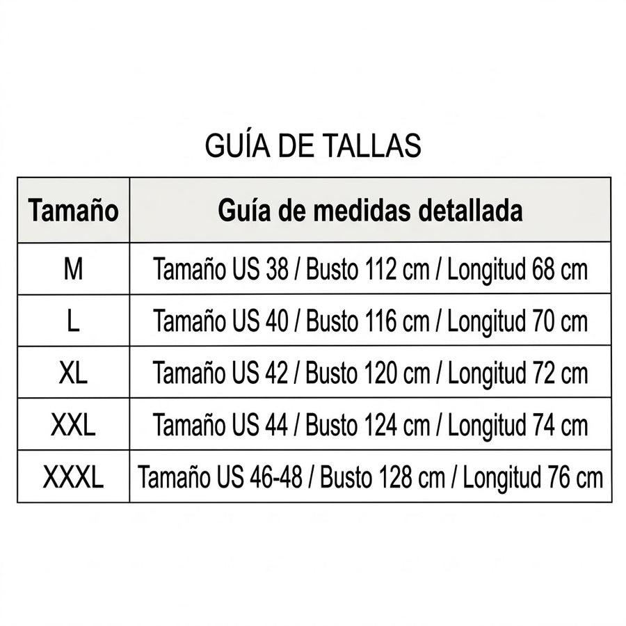 Guía de tallas