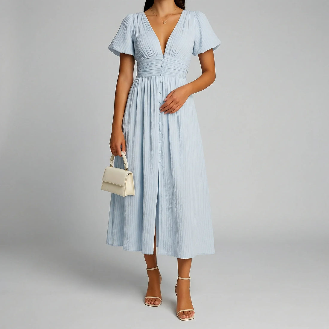 Verónica | Vestido largo con botones