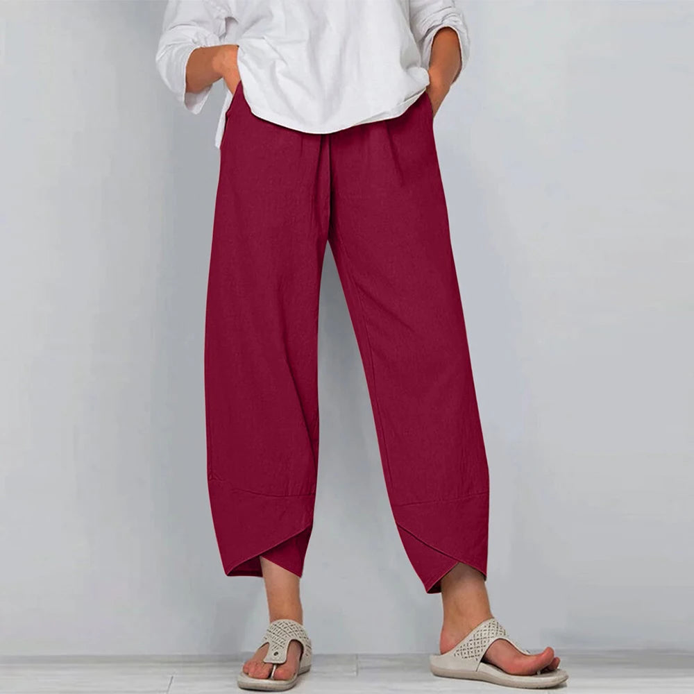 Adriana | Pantalón holgado bajo cruzado