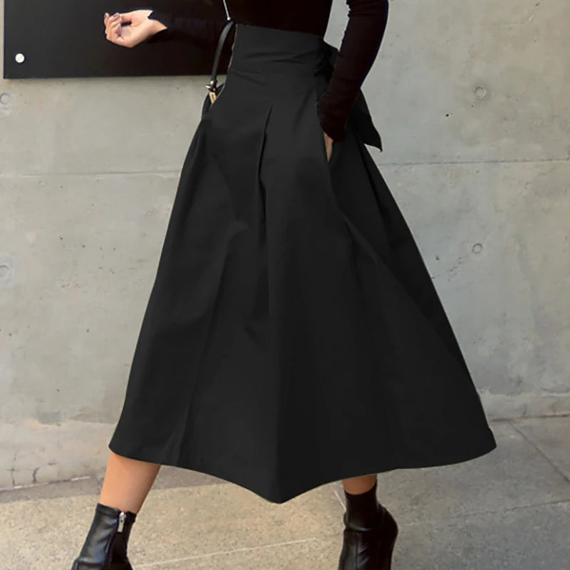 Eugenia | Falda midi de vuelo