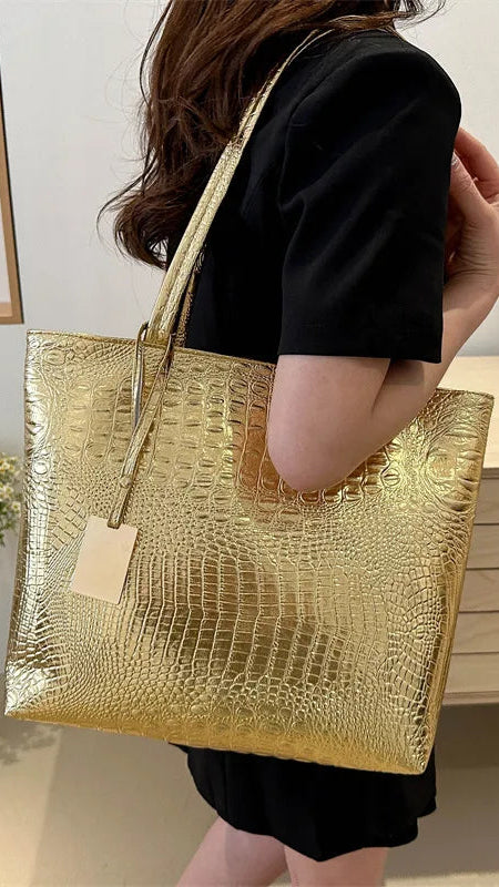 Ángela | Bolso con relieve cocodrilo