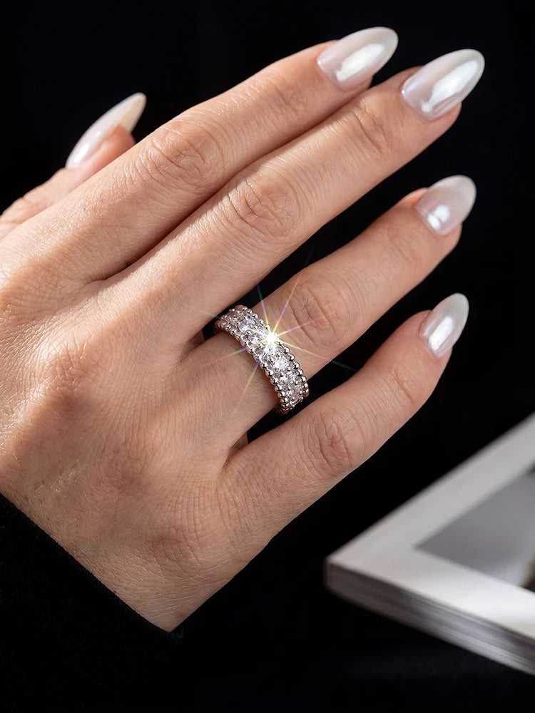 Consuelo | Anillo geométrico de moissanita
