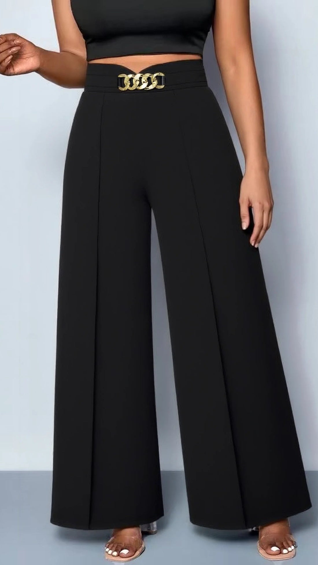 Victoria | Pantalón ancho con cadena