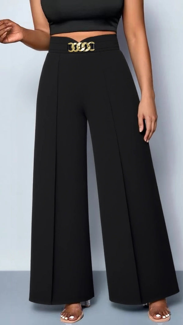 Victoria | Pantalón ancho con cadena