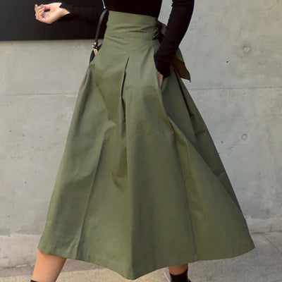 Eugenia | Falda midi de vuelo