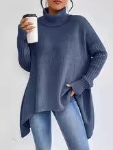 Rocío | Jersey amplio con cuello alto