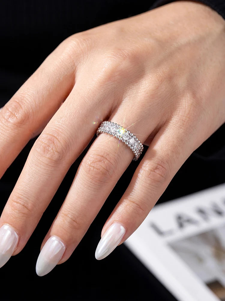 Consuelo | Anillo geométrico de moissanita