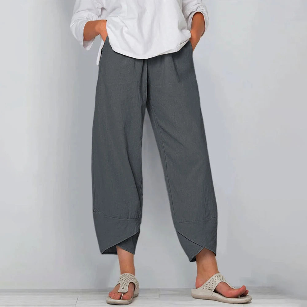 Adriana | Pantalón holgado bajo cruzado