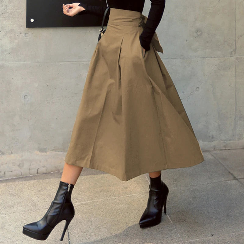 Eugenia | Falda midi de vuelo