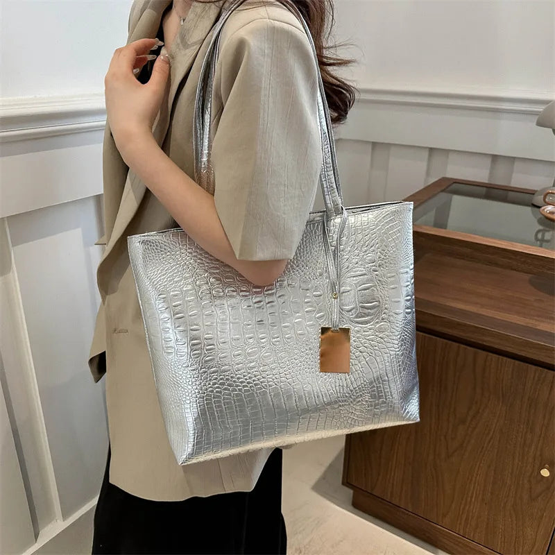 Ángela | Bolso con relieve cocodrilo