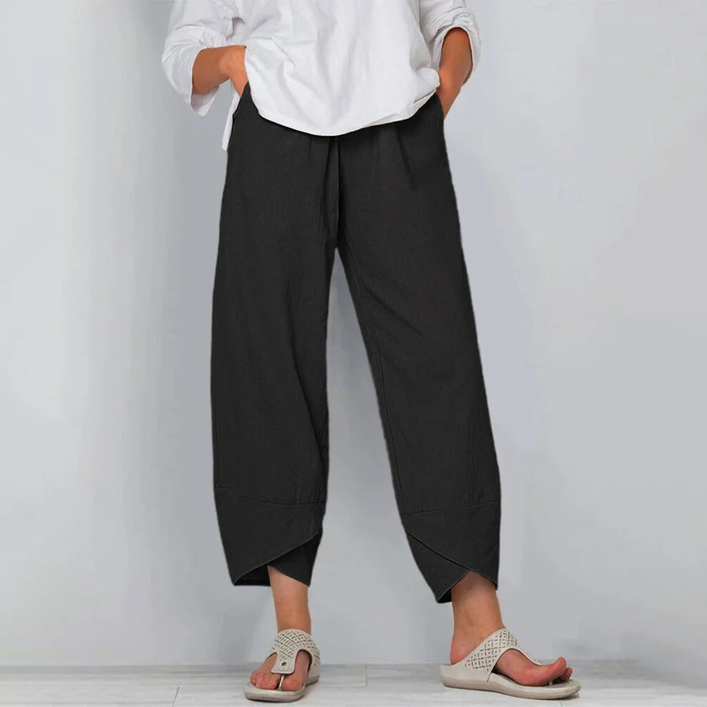 Adriana | Pantalón holgado bajo cruzado