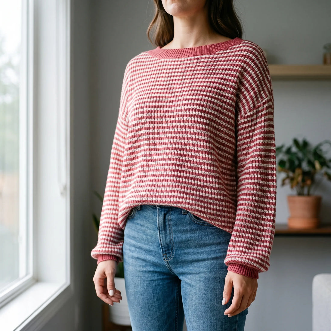 Cristina | Jersey amplio de rayas