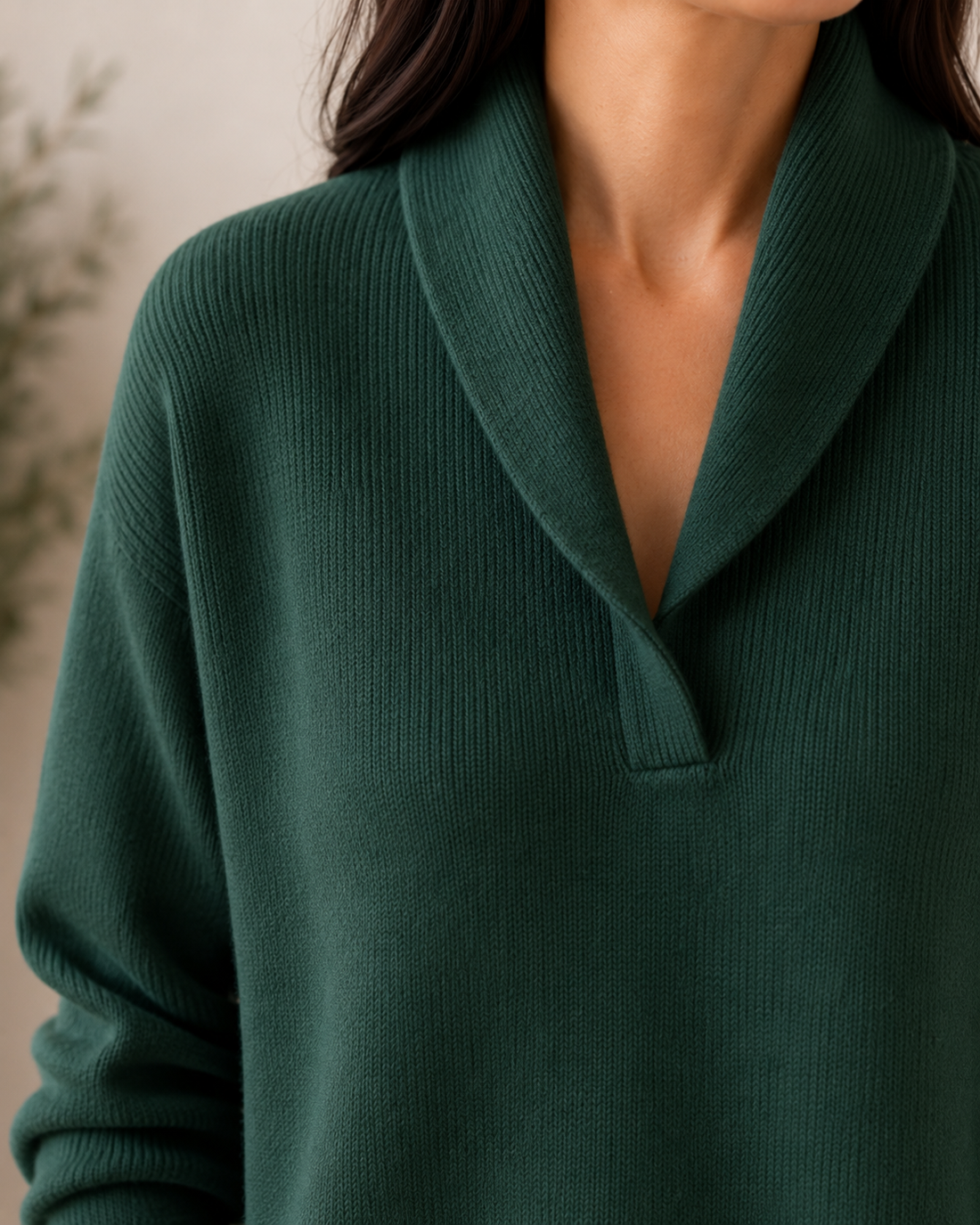Begoña | Jersey con cuello chal