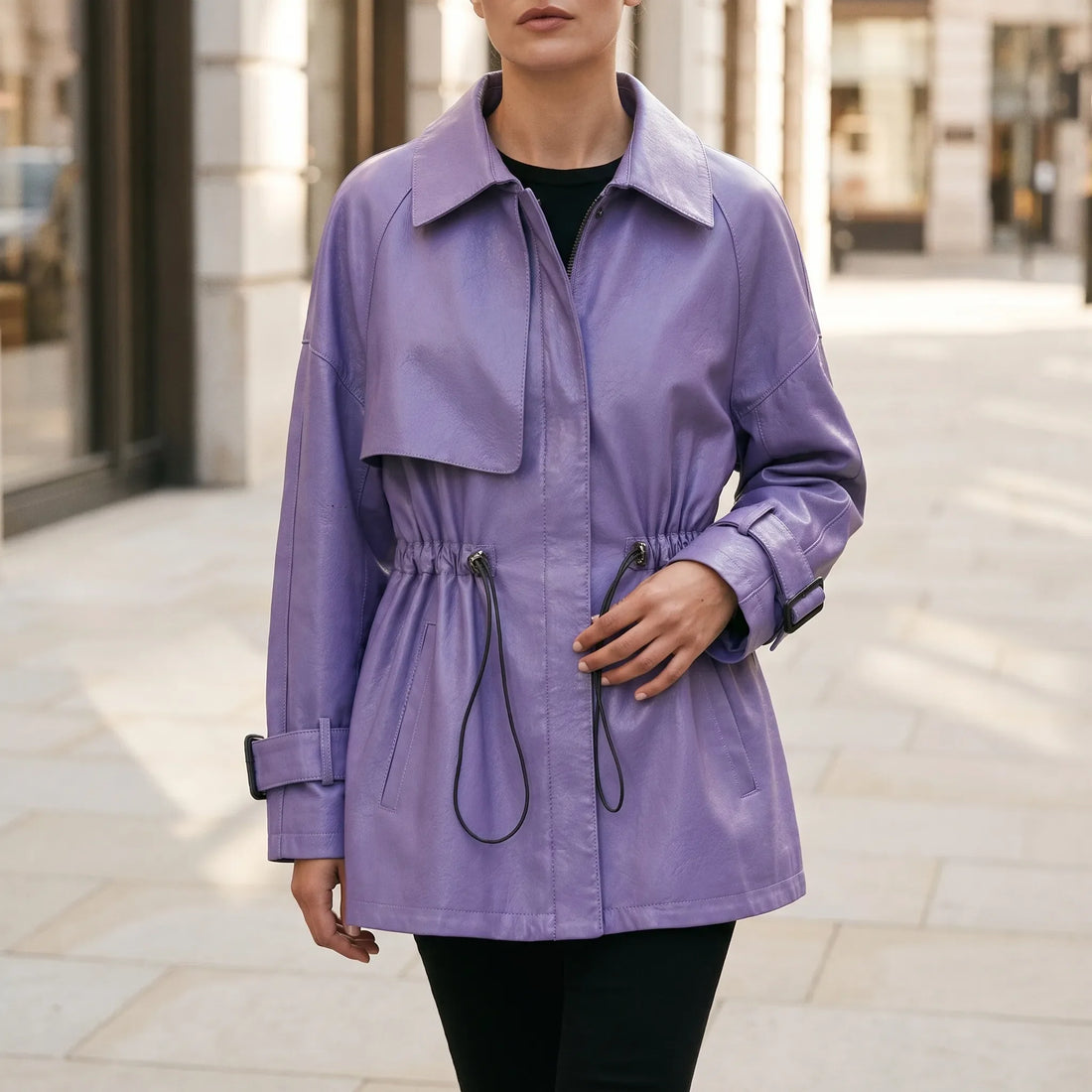Juana | Chaqueta de piel ajustable