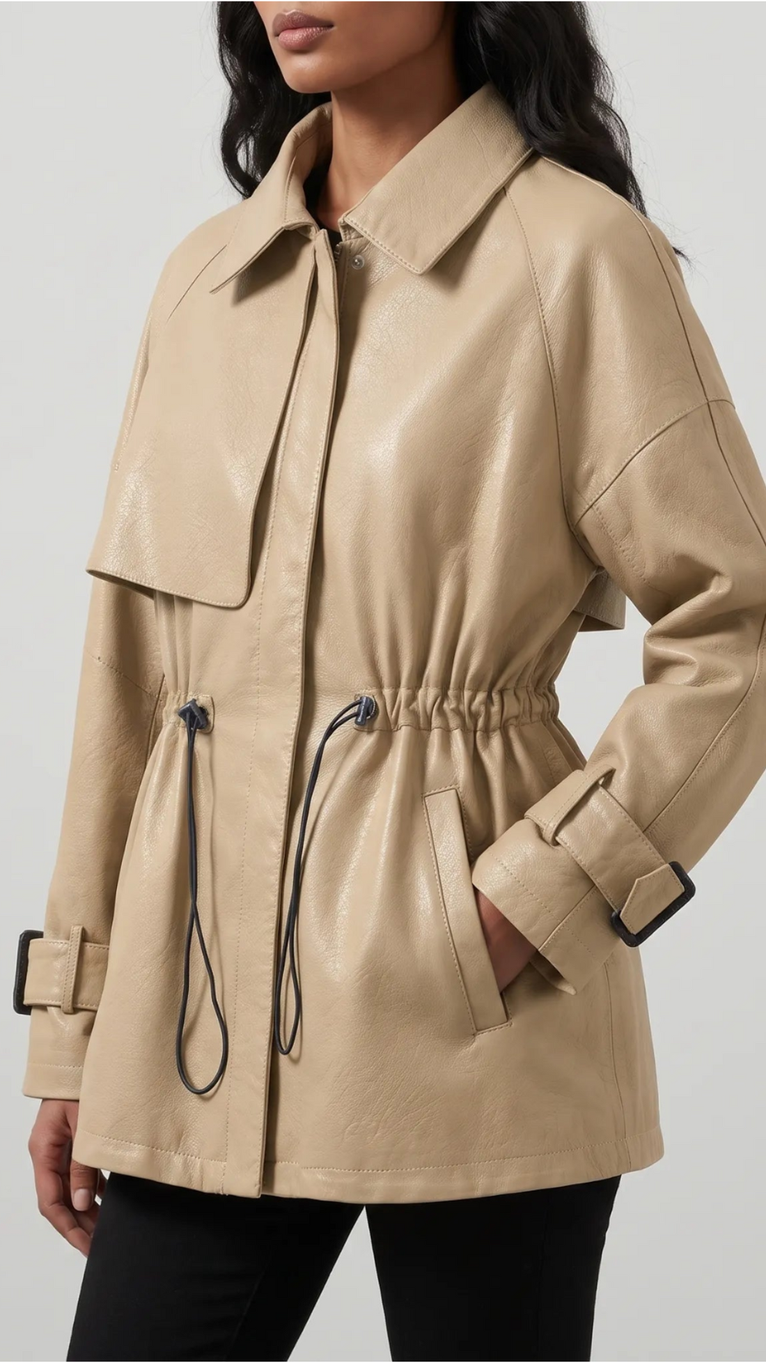 Juana | Chaqueta de piel ajustable