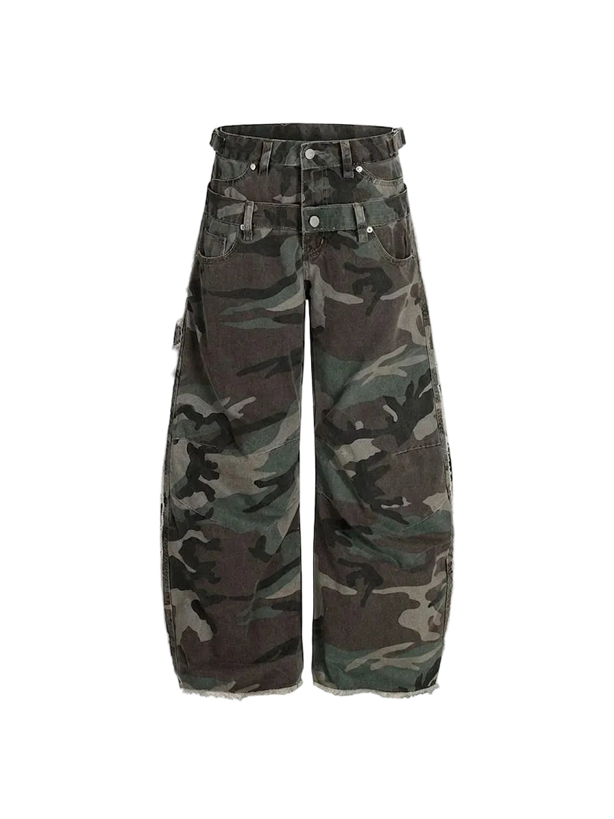 Pantalones GHOST CAMO Baggy Barrel