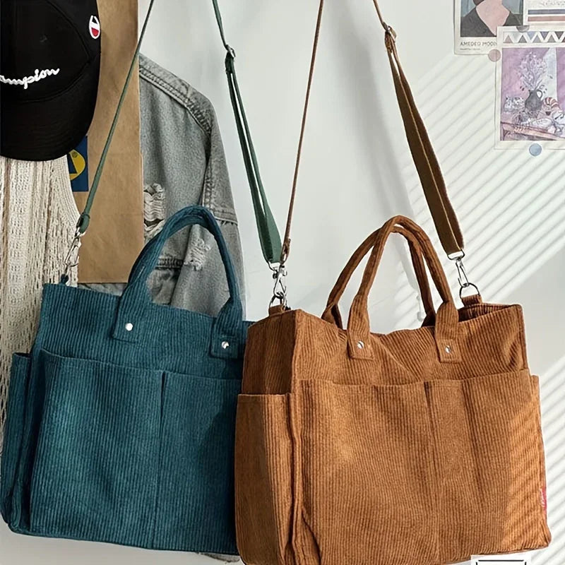 María | Bolso de pana multibolsillos
