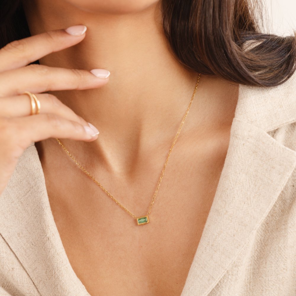Cristina | Collar con piedra natal