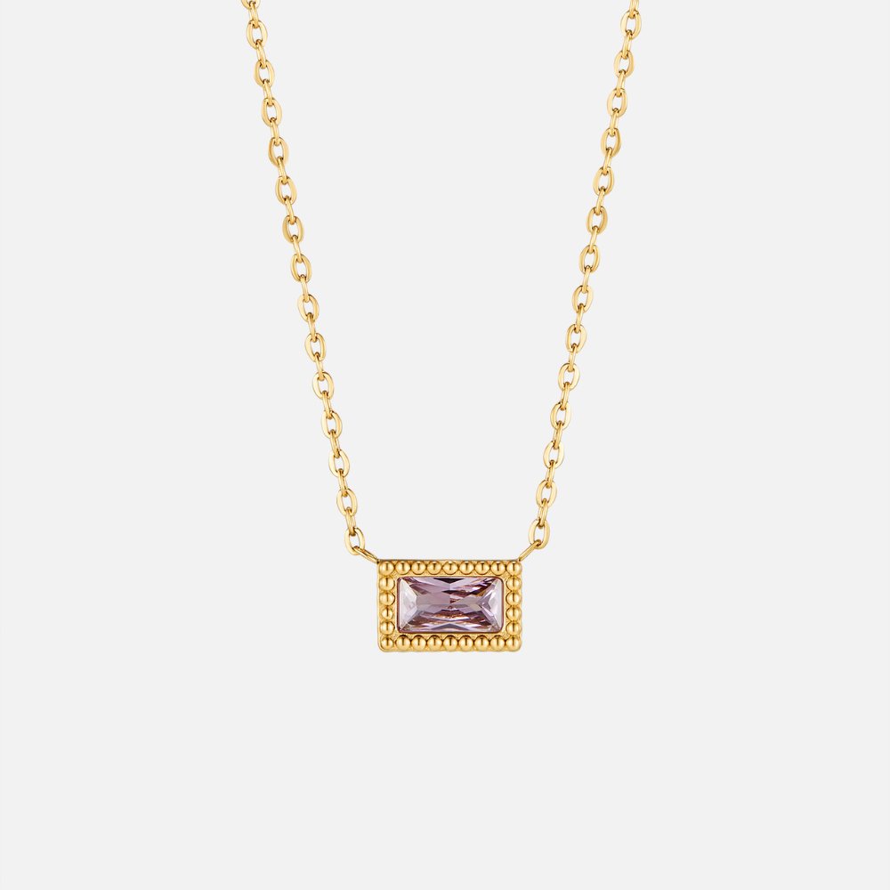 Cristina | Collar con piedra natal