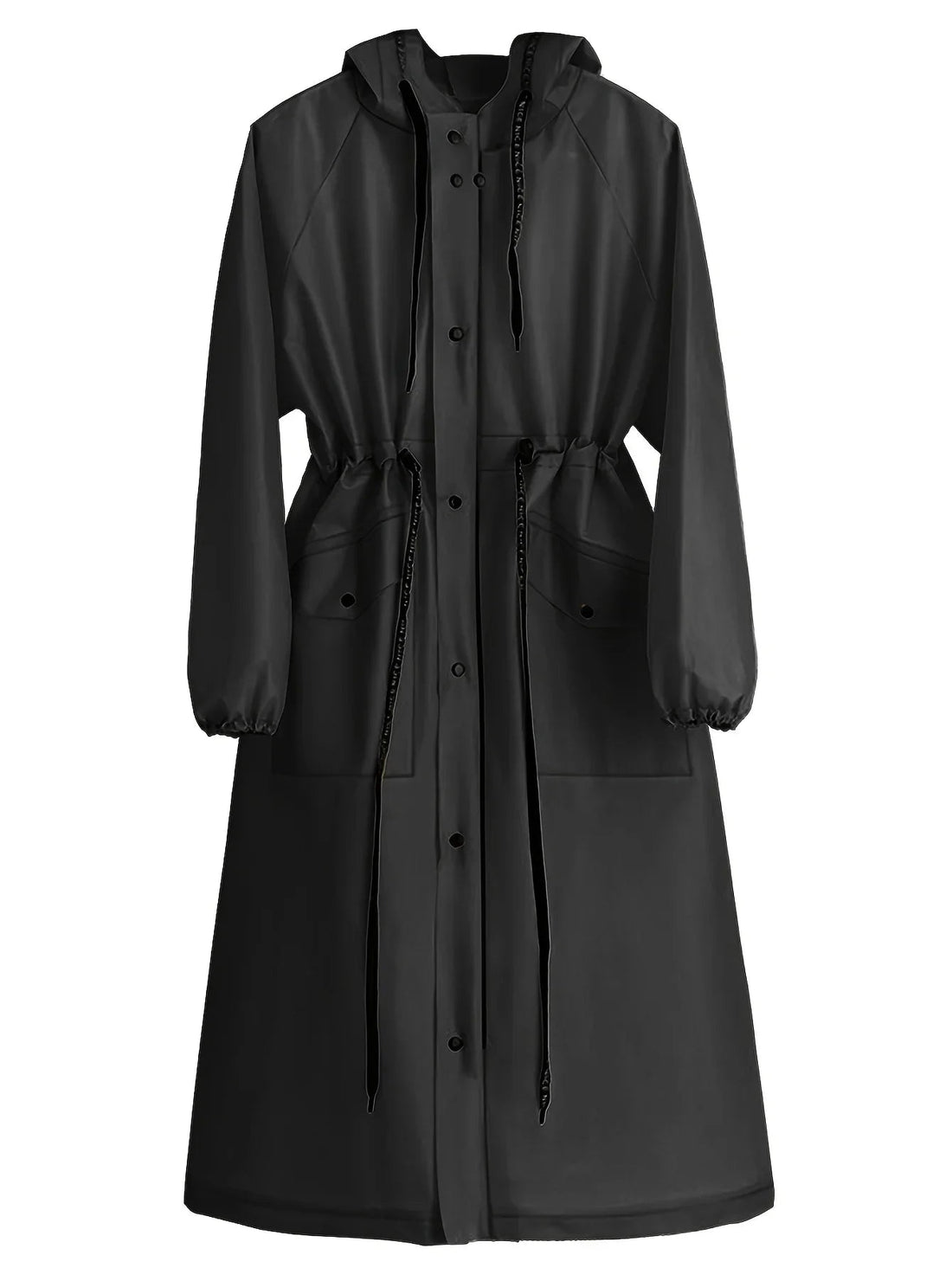 Fátima | Impermeable largo con capucha