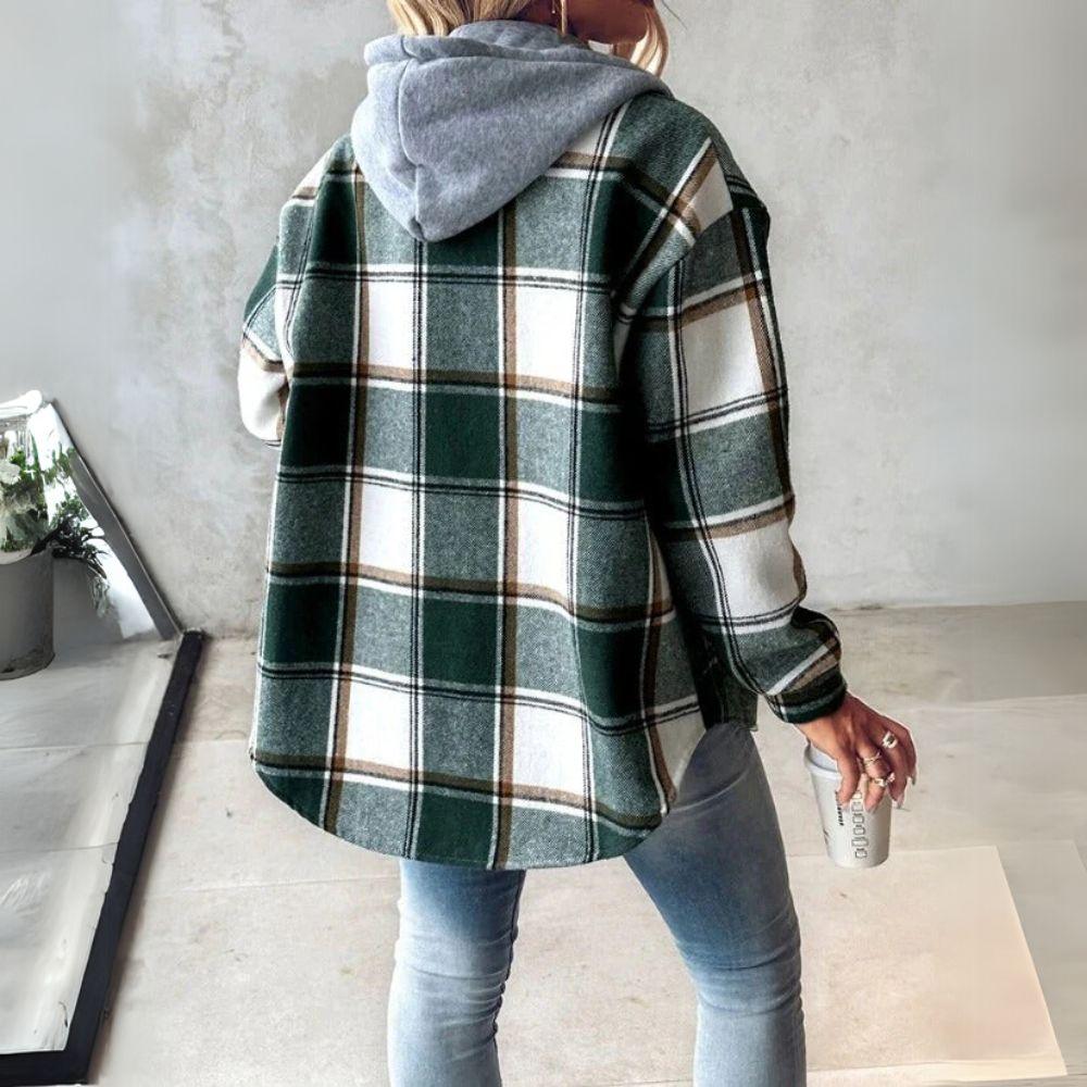 Camila | Chaqueta de cuadros forrada