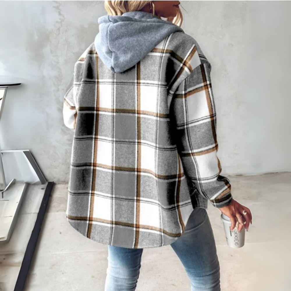 Camila | Chaqueta de cuadros forrada