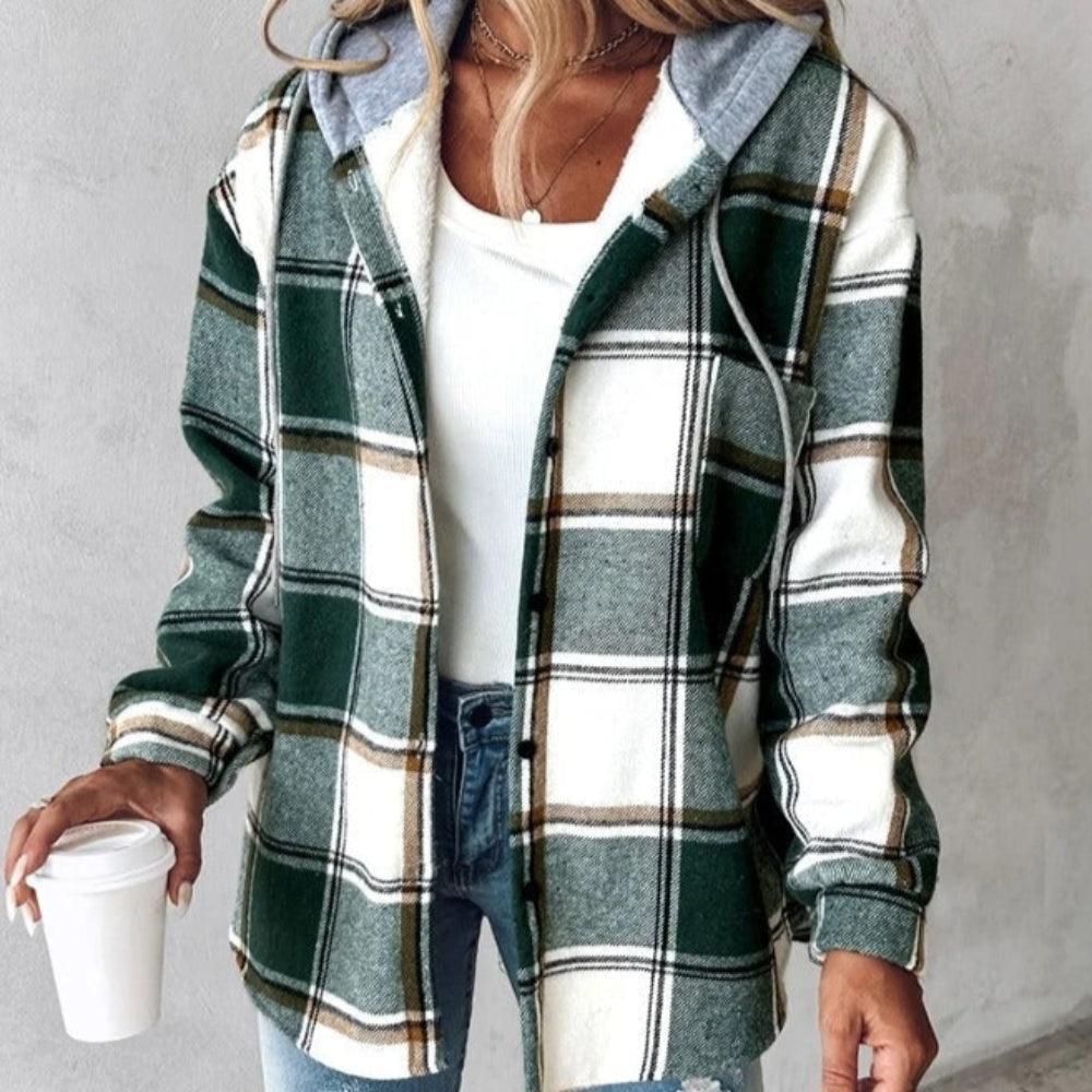 Camila | Chaqueta de cuadros forrada