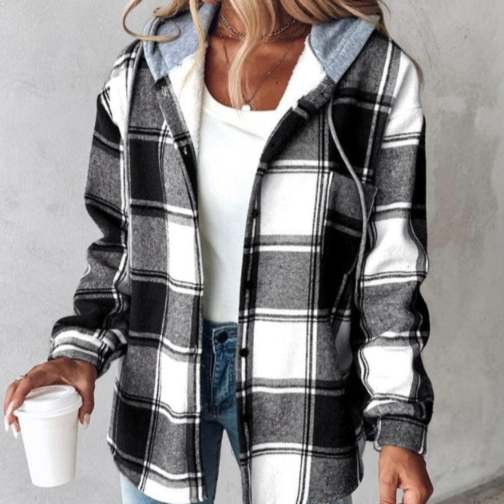 Camila | Chaqueta de cuadros forrada